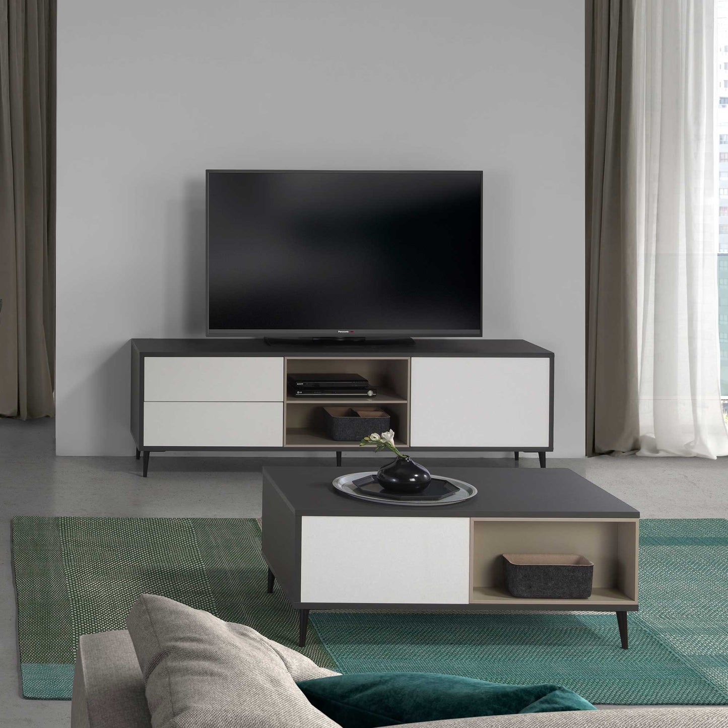 Conjunto mueble tv y aparador - Momma Home