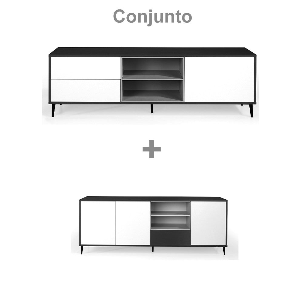 Conjunto mueble tv y aparador - Momma Home