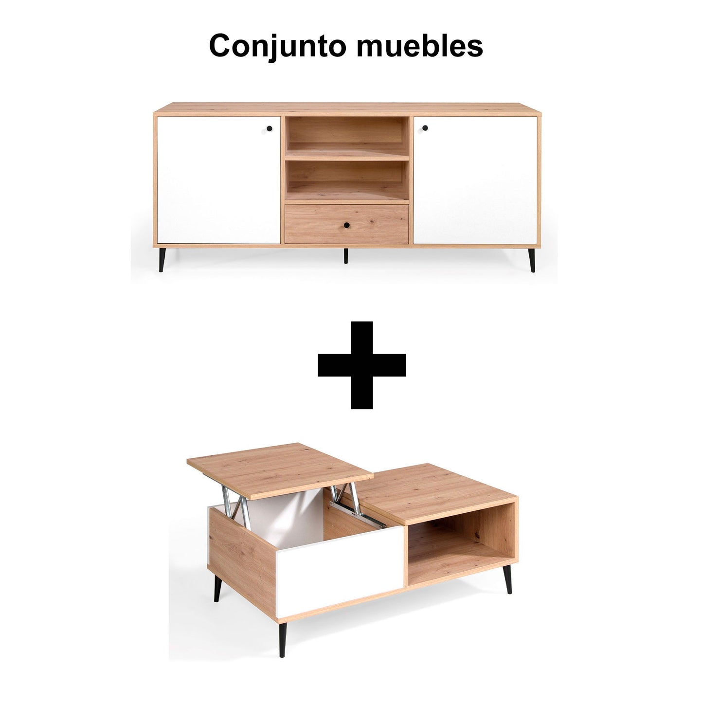 Conjunto aparador y mesa centro MEN - Momma Home