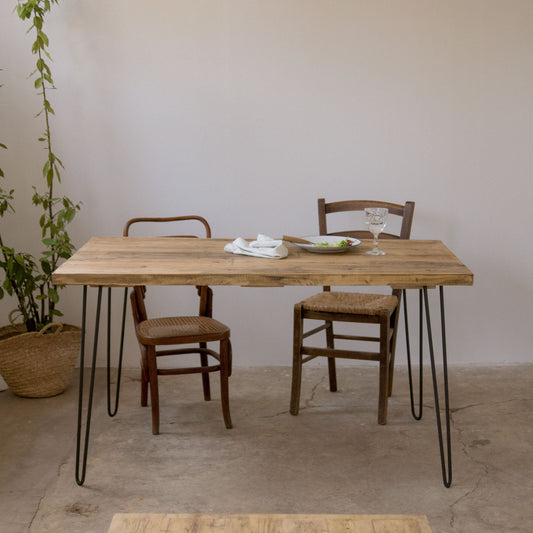 Mesa de comedor Yorel madera recuperada 140 x 75 x 90 - Hannun
