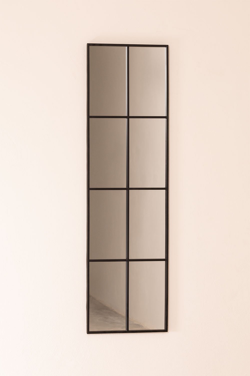 Espejo de Pared en Metal Efecto Ventana (132x38 cm) Rania Negro -  SKLUM