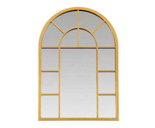 Espejo ventana vintage dorado de metal - Andrea House