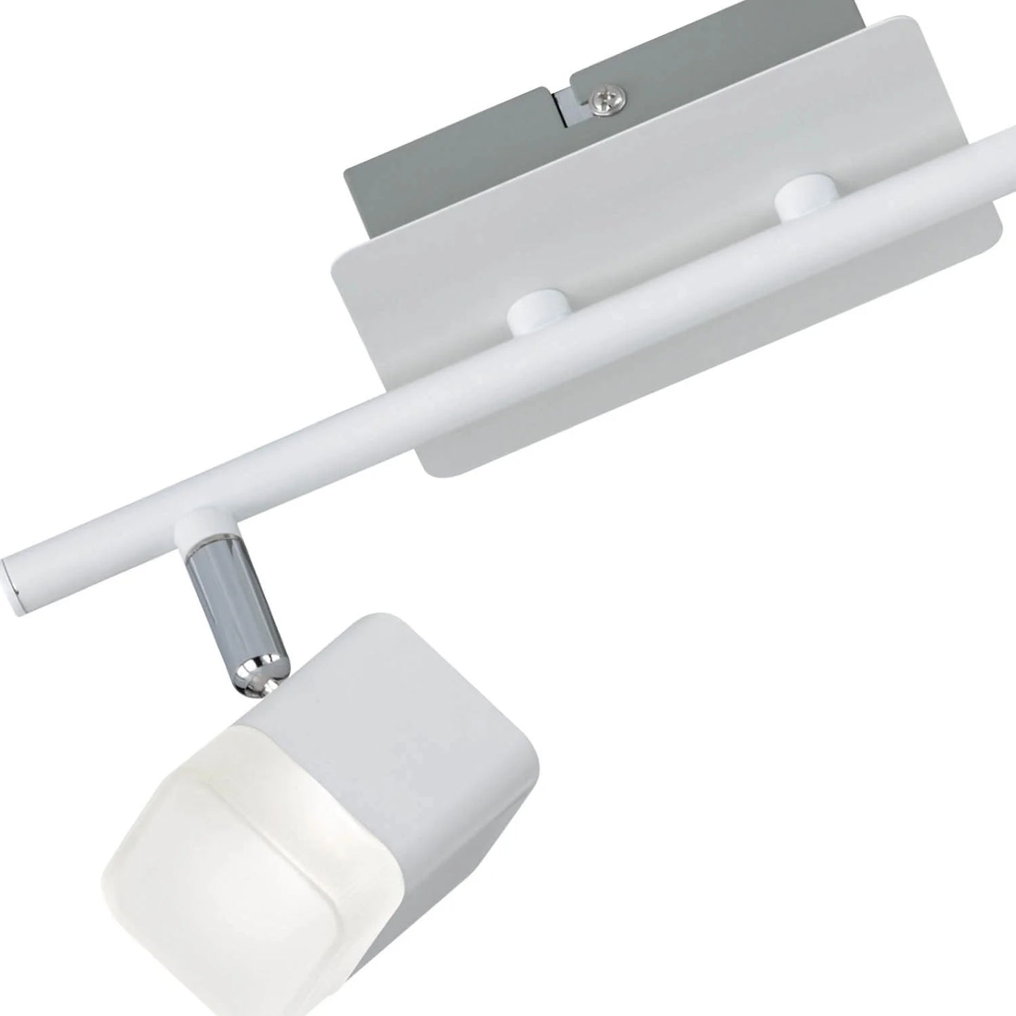 Lúzete - Foco 2 Luces Led 2x4 W 3000k Metal Blanco Alphonse