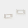 Pack 2 mesitas de noche flotantes en madera reciclada color blanco Folk -  Klast