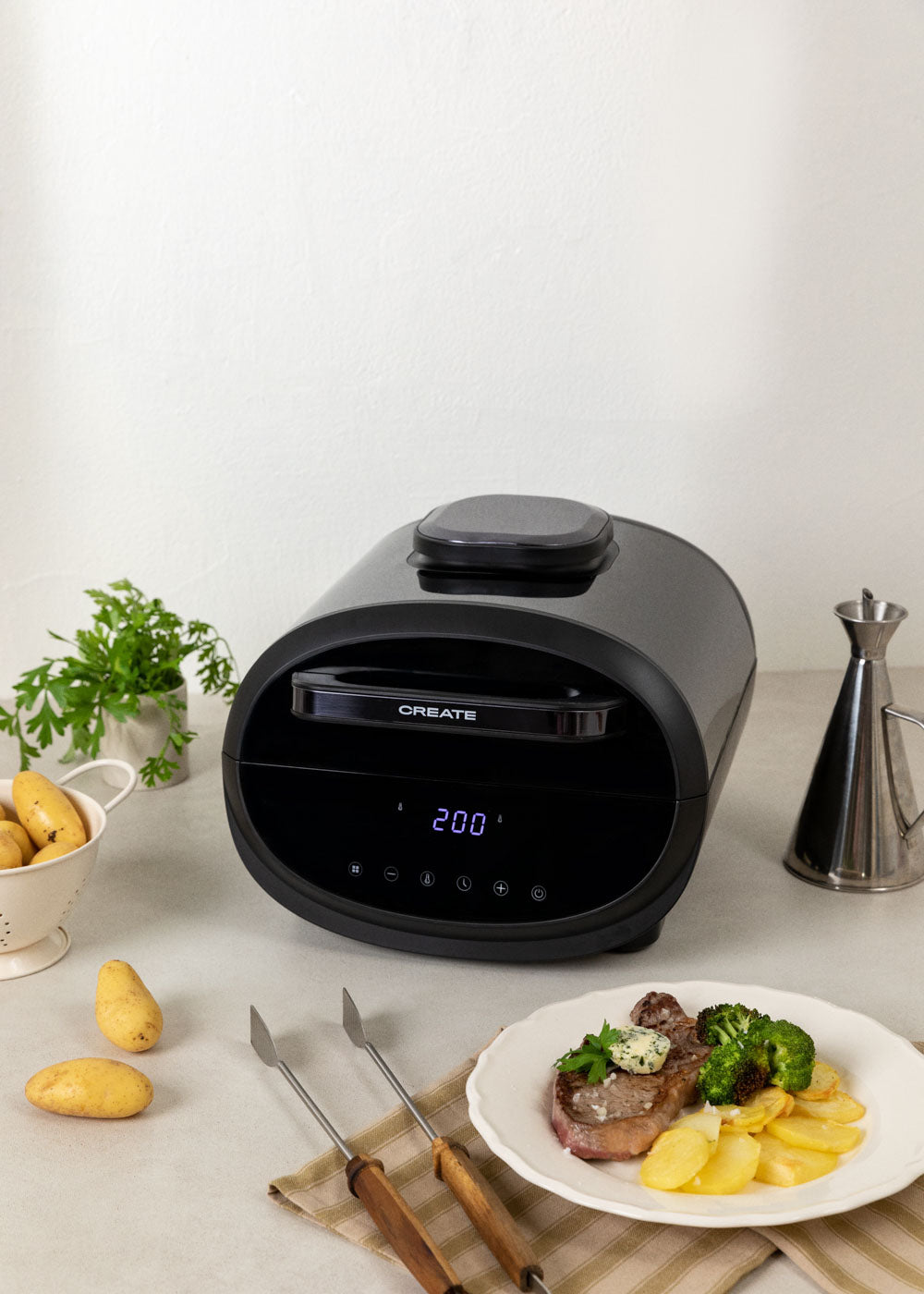 AIR FRYER GRILL - Grill y freidora sin aceite 6.2 L