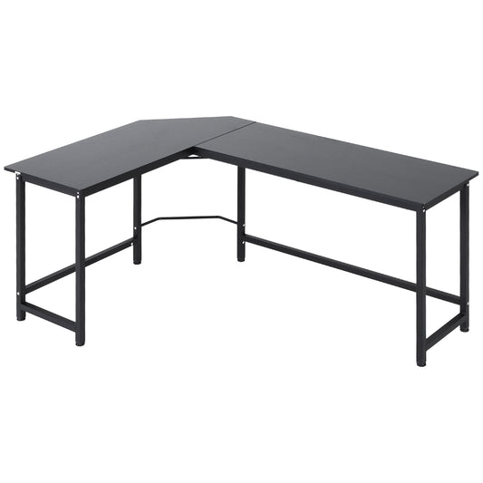 Vinsetto Mesa de Ordenador Escritorio PC Oficina Hogar Mesa Esquinera de Forma L 168x120x75cm Marco Metal