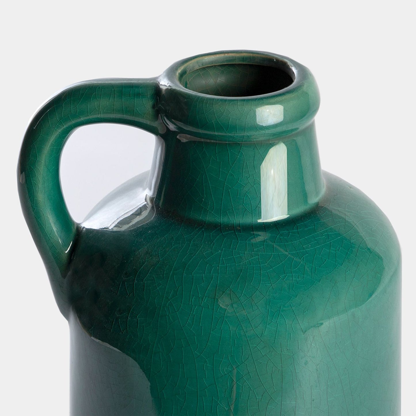 Jarrón de cerámica verde esmeralda Topa -  Klast