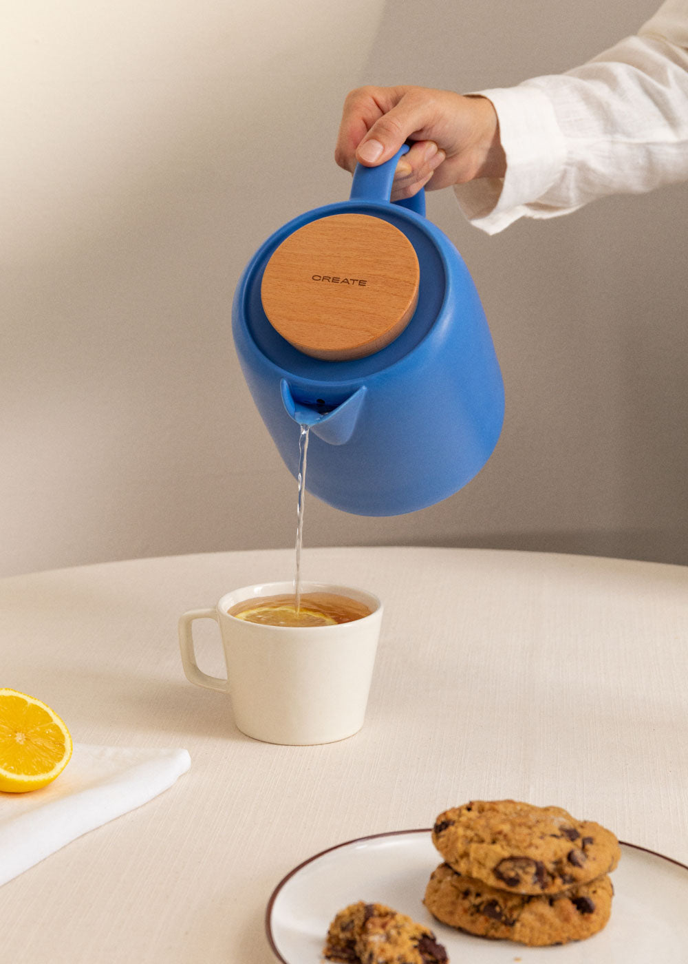 KETTLE CERAMIC - Hervidor de agua eléctrico de cerámica 1 L