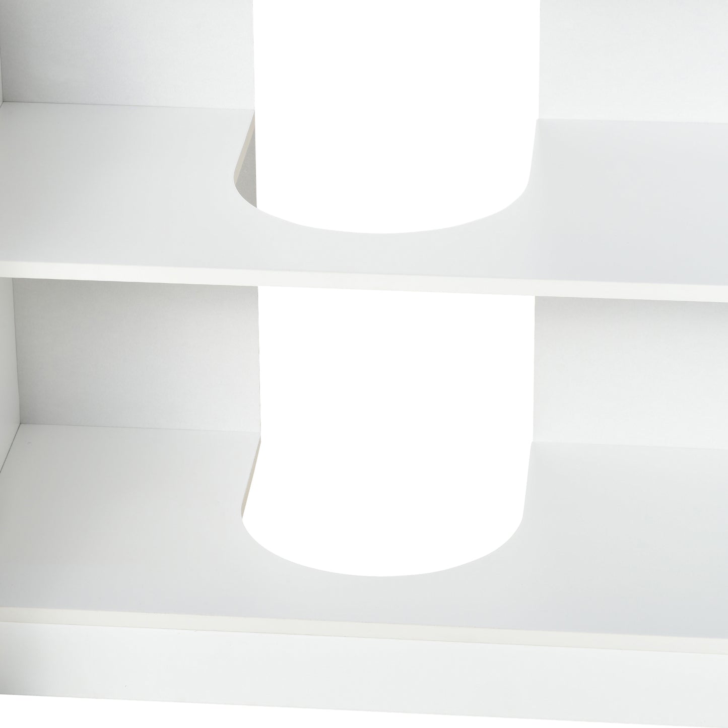 kleankin Mueble para Debajo del Lavabo Armario Baño de Suelo de Madera con 2 Puertas y Estante Interior Estilo Moderno 60x30x60,5 cm Blanco
