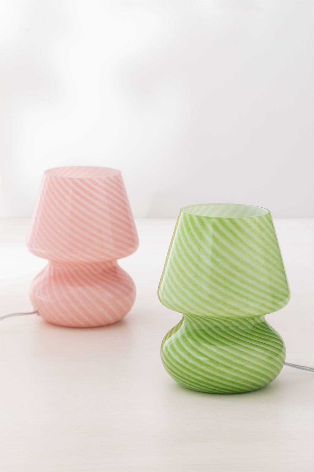Lámpara de Mesa en Cristal Suri Design Verde -  SKLUM