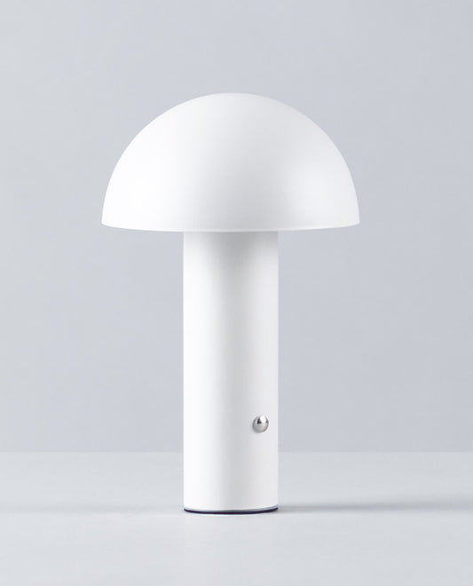 Lámpara de Mesa LED Inalámbrica (Ø15 cm) Biar Blanco Polar - The Masie