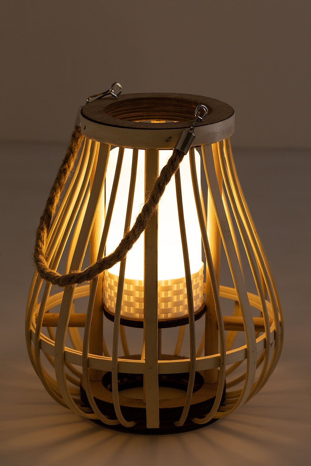 Lámpara de Mesa LED Inalámbrica Tulum Natural -  SKLUM
