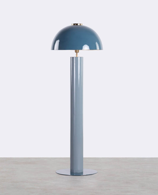Lámpara de Pie de Hierro (Ø50,5 cm) Seta Azul Oceanic - The Masie