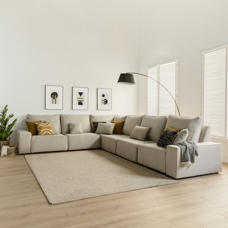 Sofá rinconera 6 plazas personalizable Loft Personalizable - Kenay Home