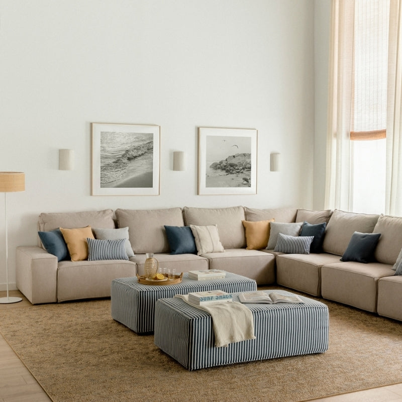 Sofá rinconera 7 plazas personalizable Loft Personalizable - Kenay Home