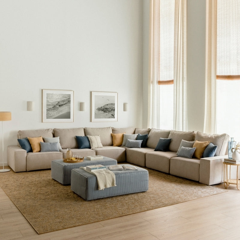 Sofá rinconera 7 plazas personalizable Loft Personalizable - Kenay Home