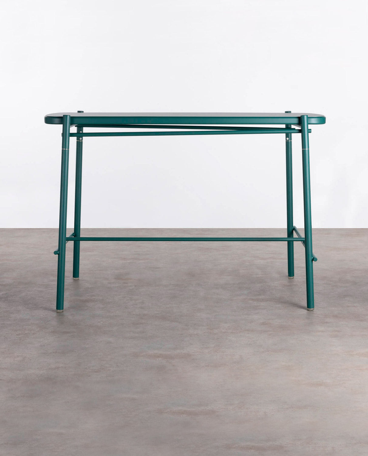 Mesa Alta de Comedor de Aluminio (160x79,7cm) Keri Verde pino - The Masie