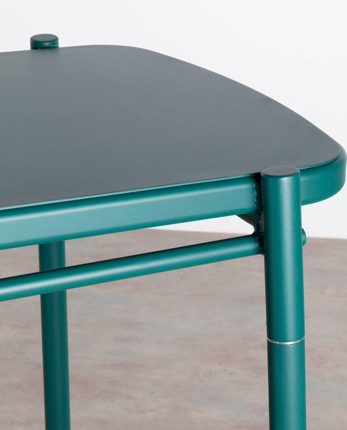 Mesa Alta de Comedor de Aluminio (160x79,7cm) Keri Verde pino - The Masie