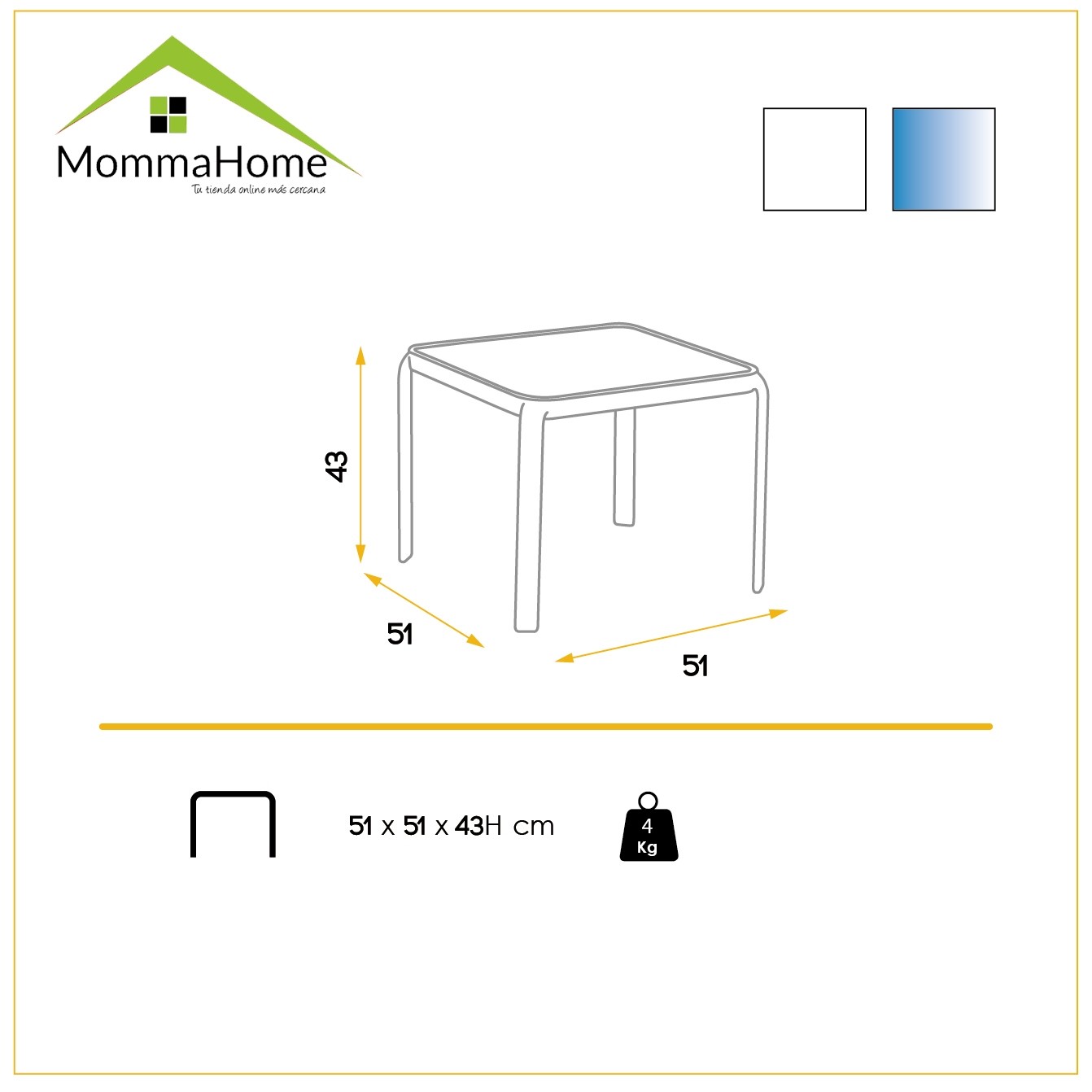 Mesa auxiliar Asnia - Momma Home