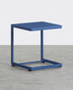 Mesa Auxiliar de Aluminio (40x40 cm) Kreta Colours Azul Sapphire - The Masie