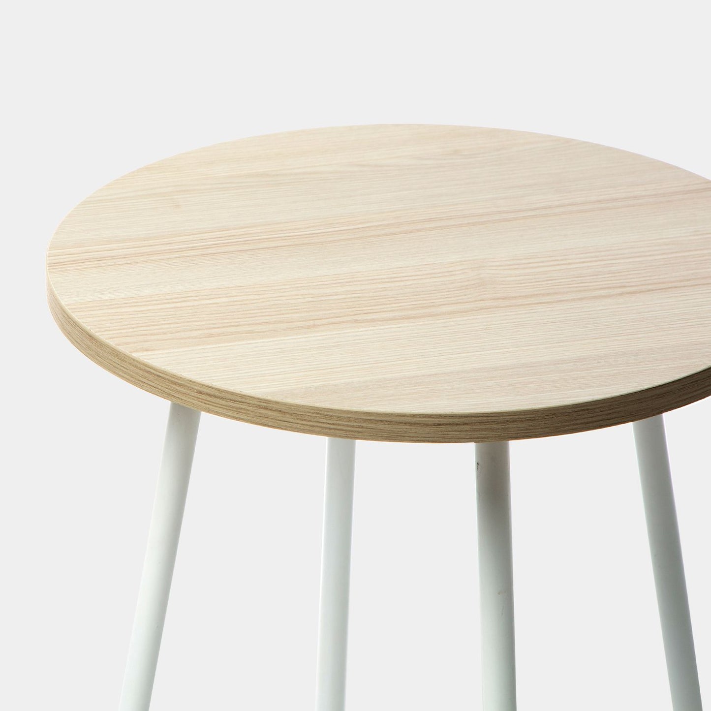 Mesa auxiliar efecto madera con pata blanca Siena -  Klast