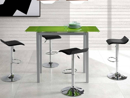 Mesa cocina extensible Samuel en verde  - Akasa Muebles