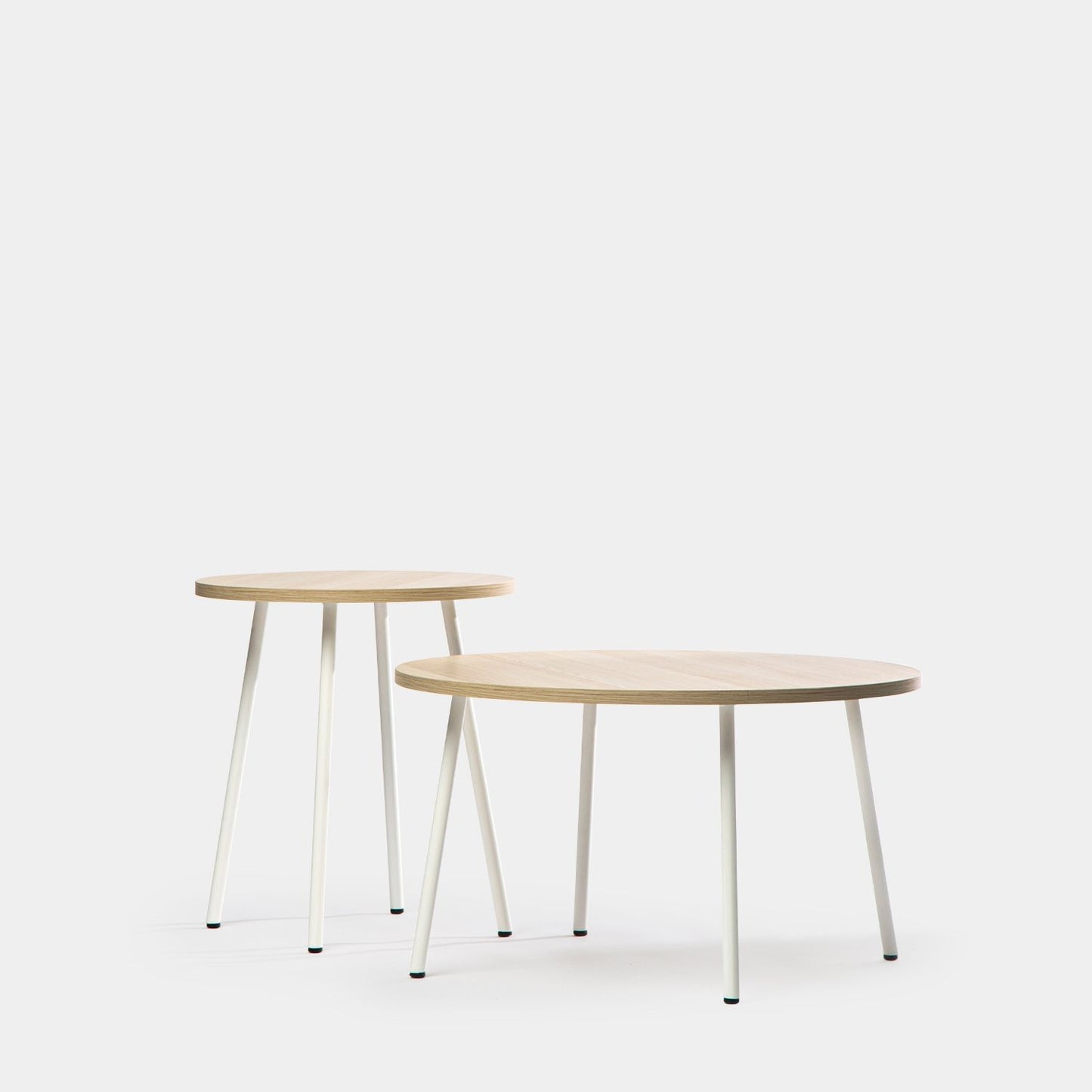 Mesa de centro efecto madera con pata blanca Siena -  Klast