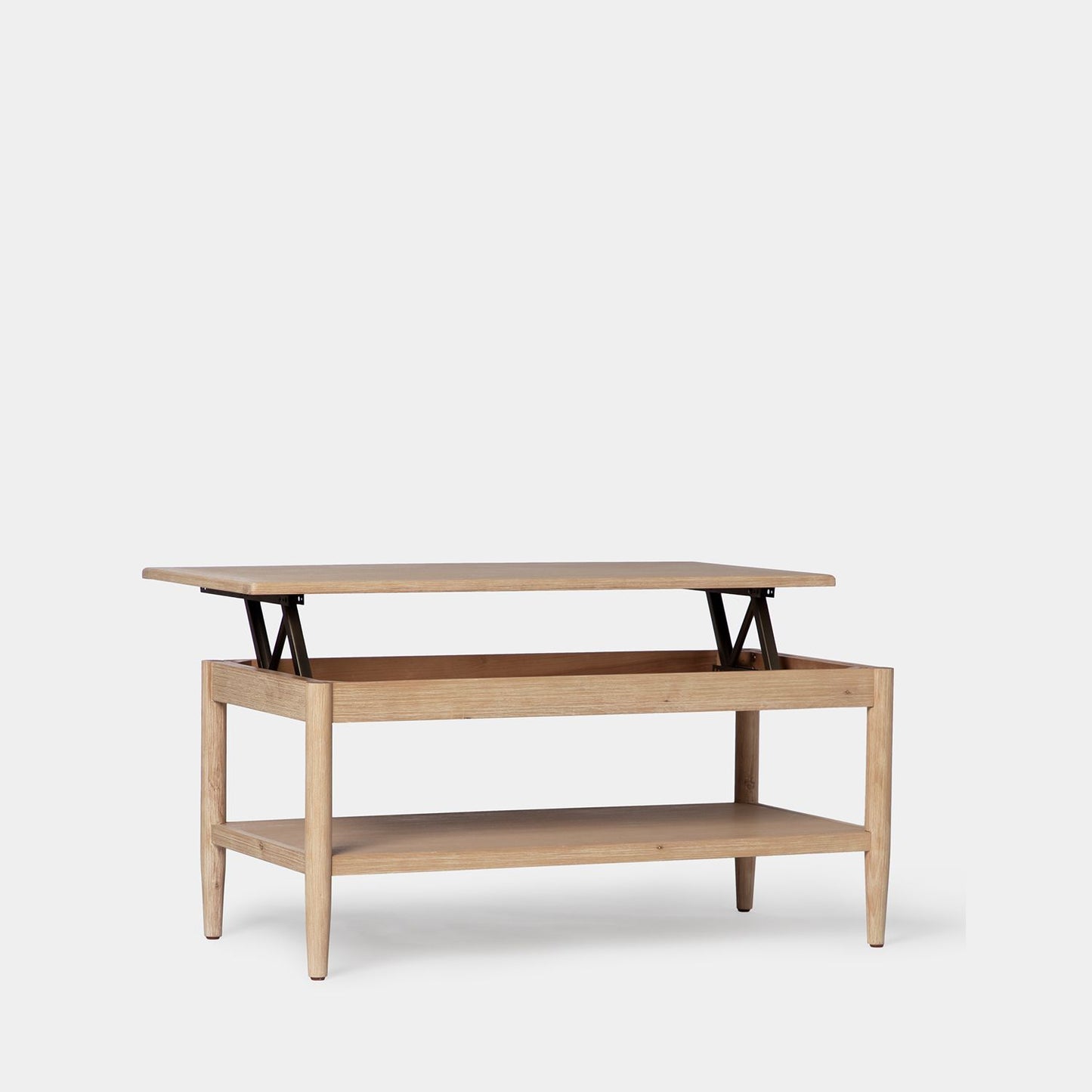 Mesa de centro elevable en chapa de pino y madera de abedul Ava -  Klast