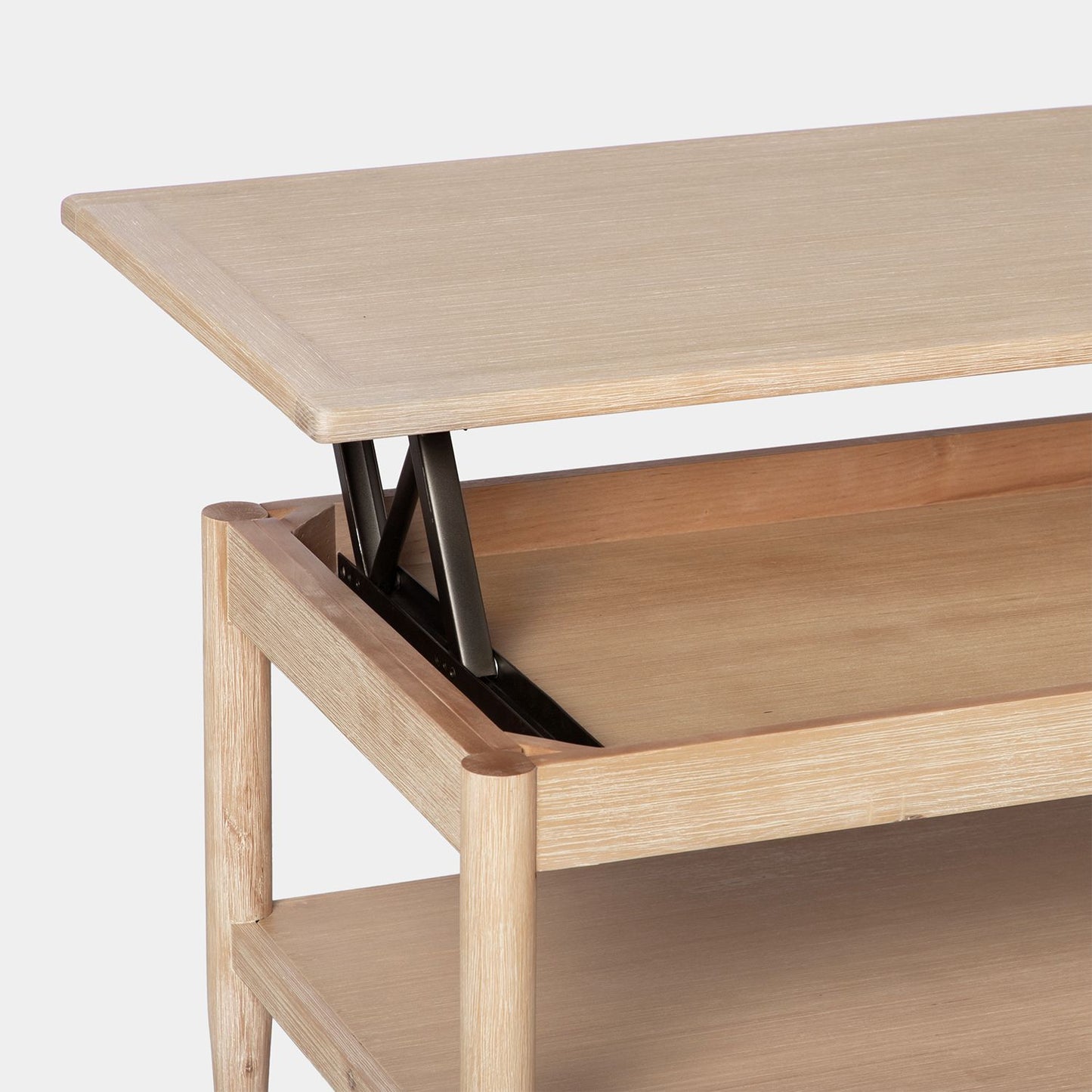 Mesa de centro elevable en chapa de pino y madera de abedul Ava -  Klast