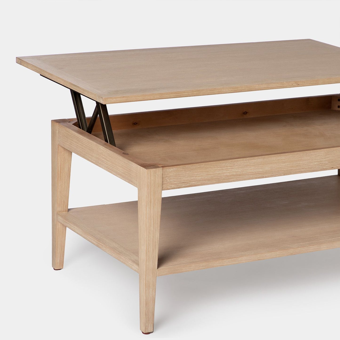 Mesa de centro elevable en chapa de pino y madera de abedul Mara -  Klast