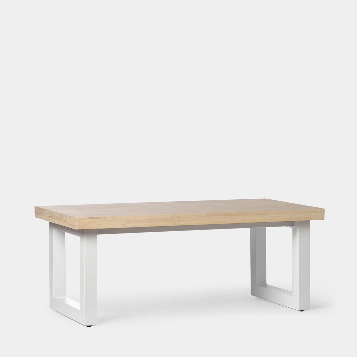 Mesa de centro elevable en madera de roble con pata blanca Alys -  Klast