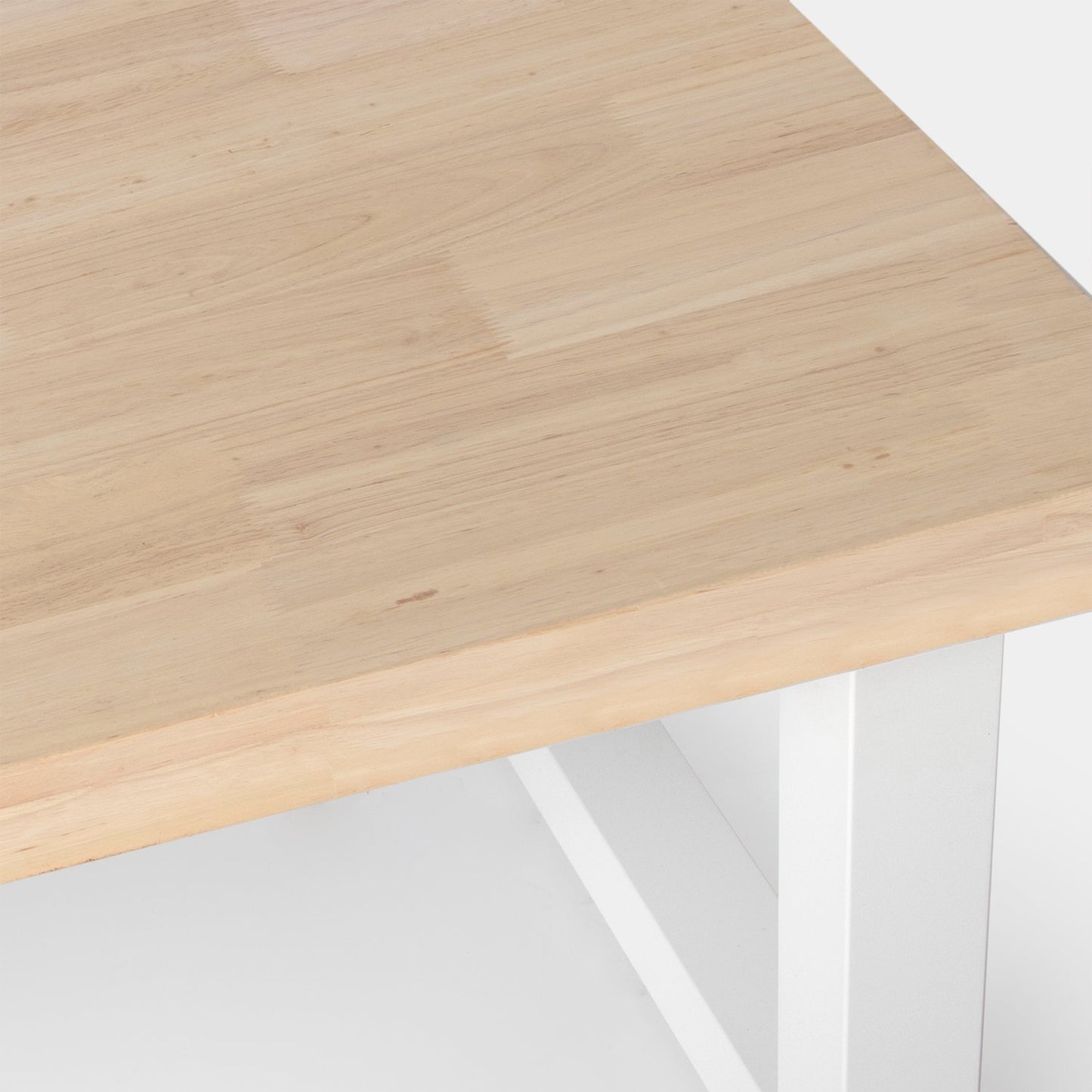 Mesa de centro elevable en madera de roble con pata blanca Alys -  Klast