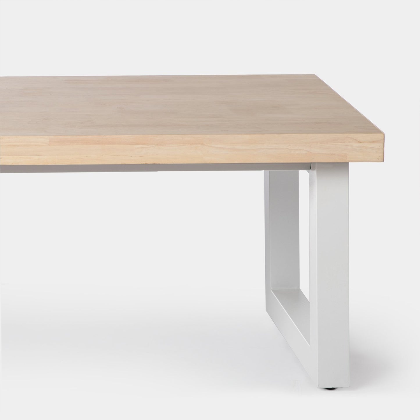 Mesa de centro elevable en madera de roble con pata blanca Alys -  Klast