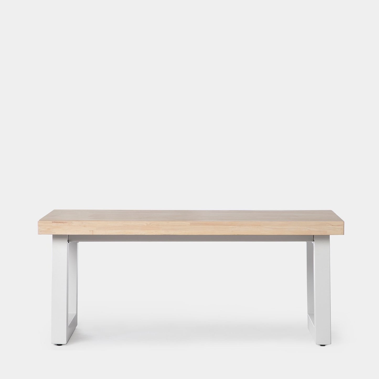 Mesa de centro elevable en madera de roble con pata blanca Alys -  Klast