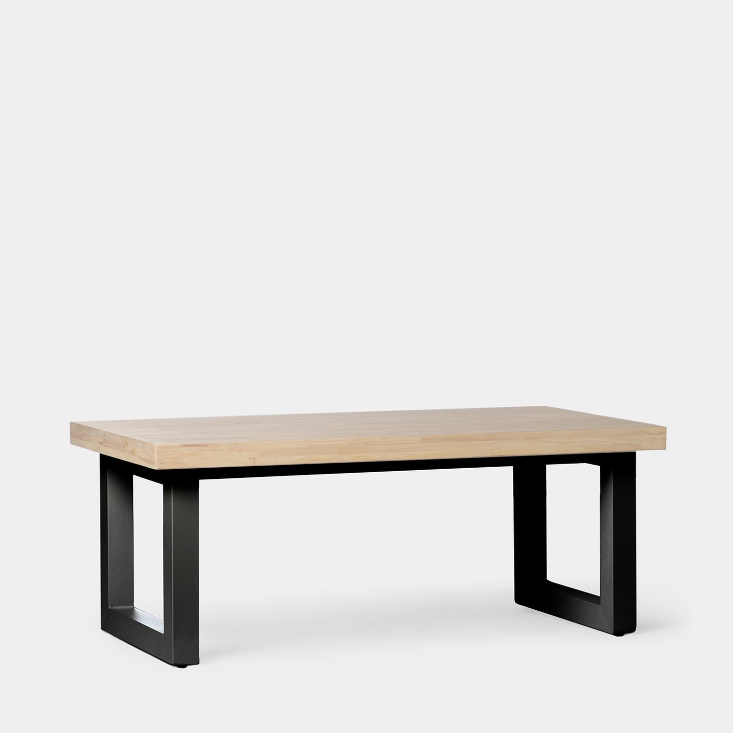 Mesa de centro elevable en madera de roble con pata negra Alys -  Klast