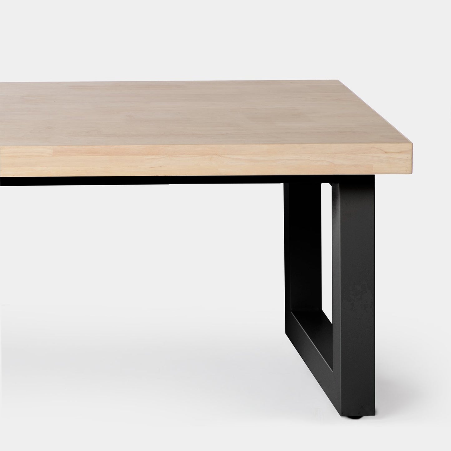 Mesa de centro elevable en madera de roble con pata negra Alys -  Klast