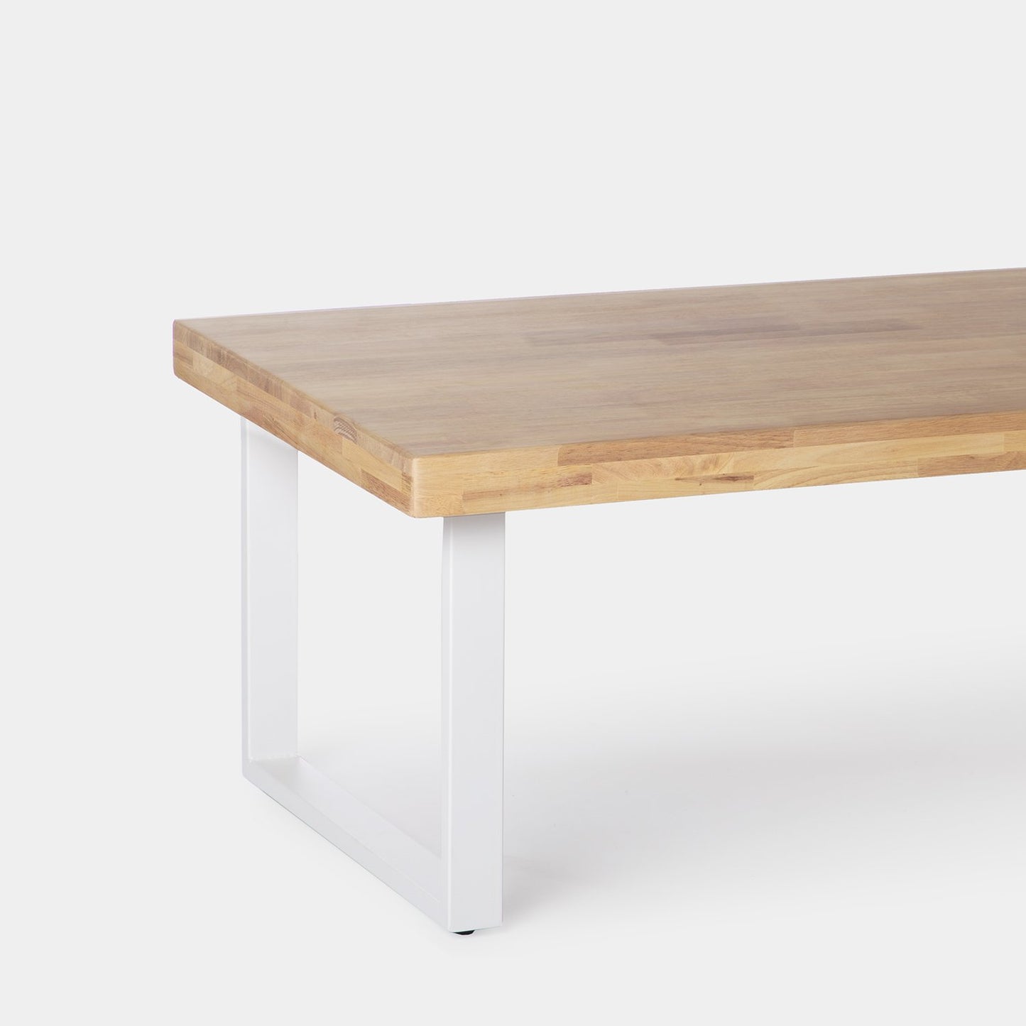 Mesa de centro en madera de roble con pata blanca Yanin -  Klast