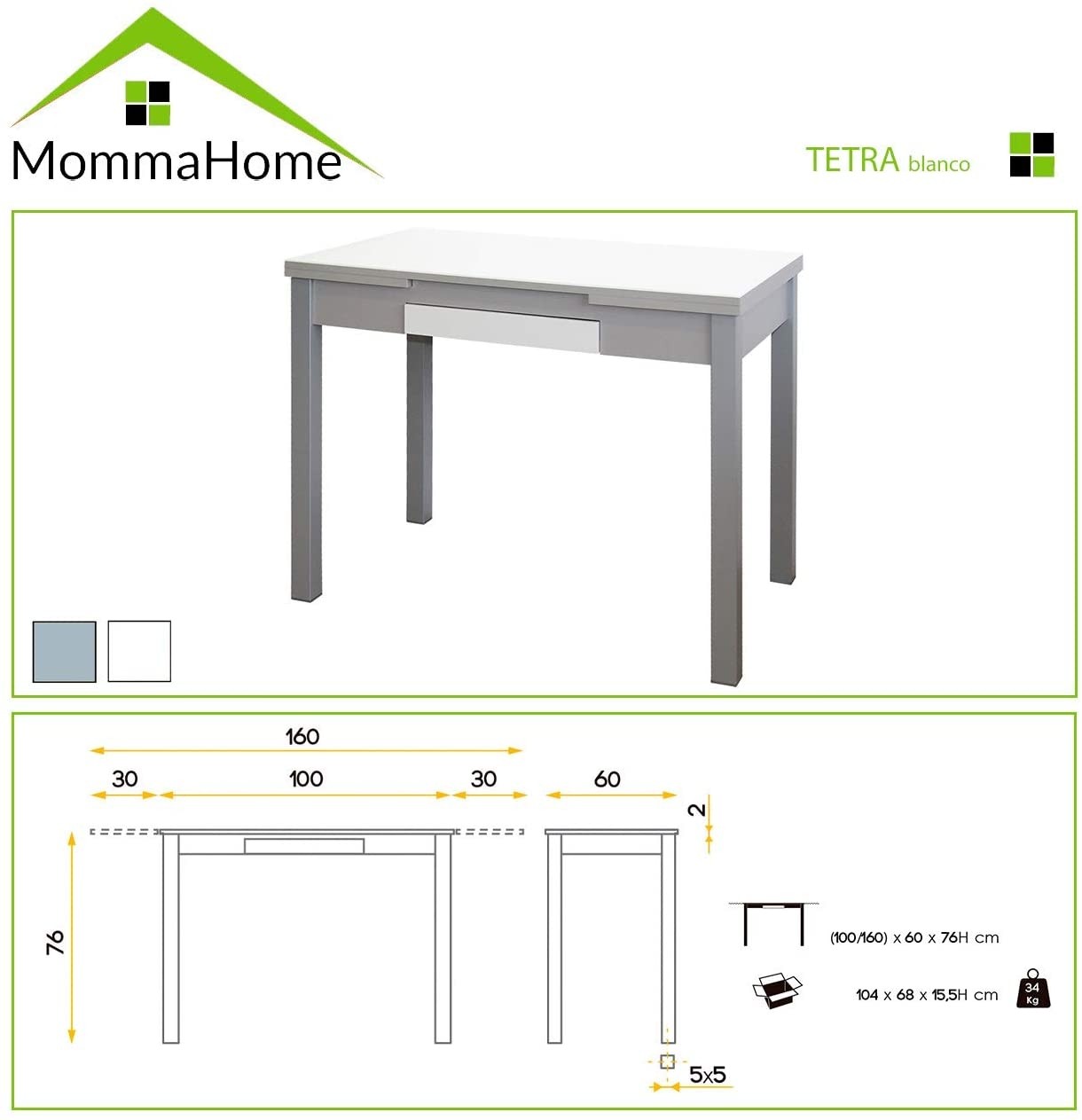 Mesa de cocina Tetra - Momma Home