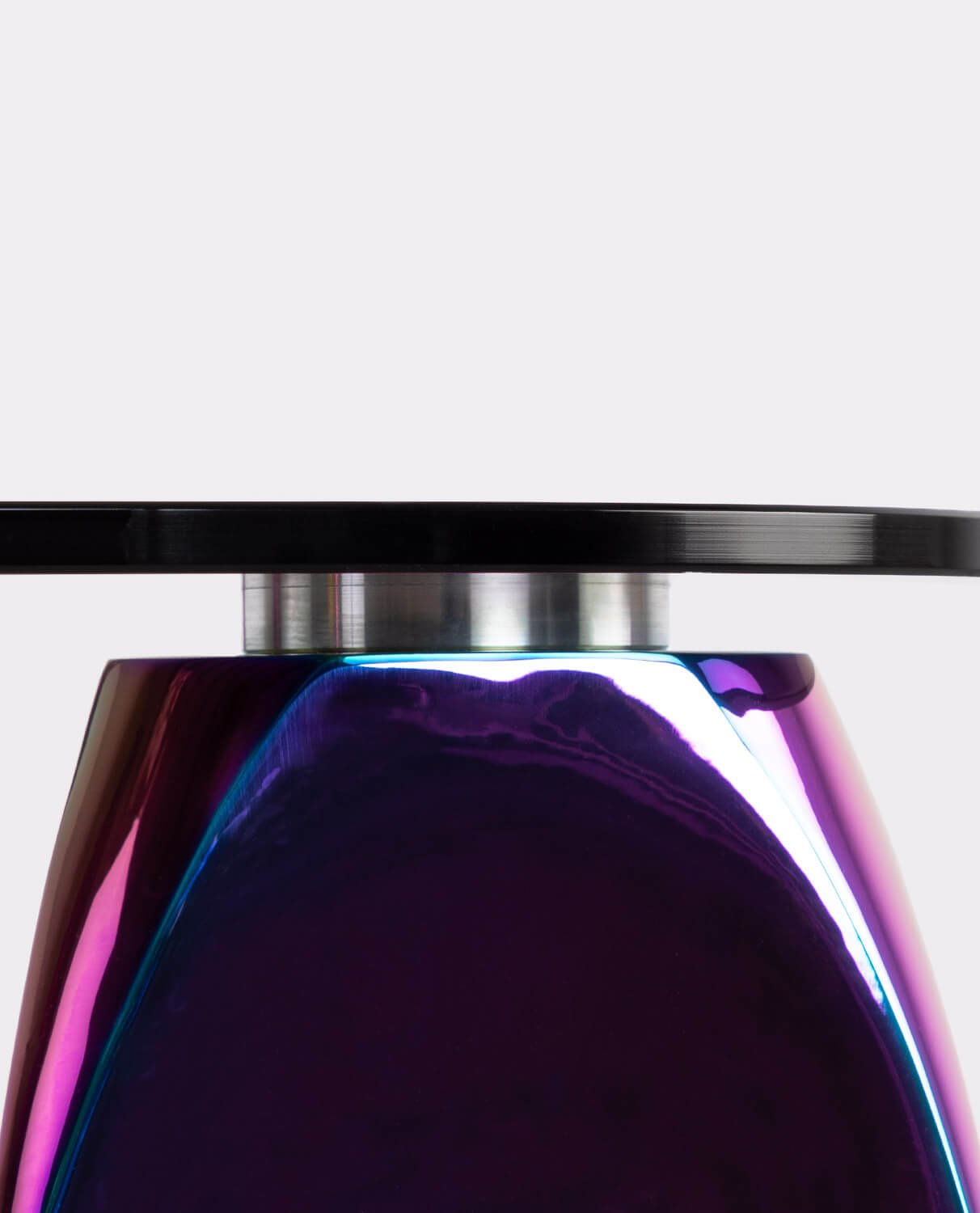 Mesa de Comedor Cuadrada de Cristal Templado (150x150 cm) Merli Colorful - The Masie