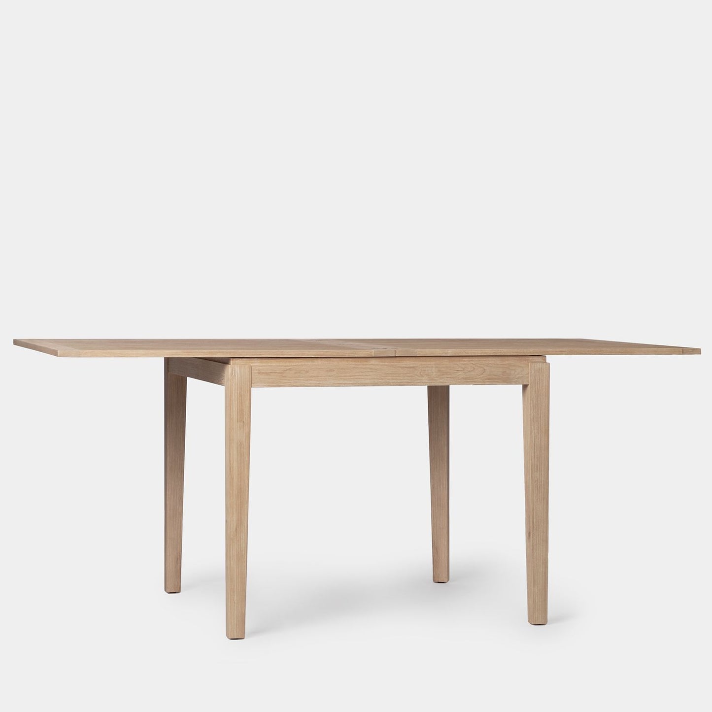 Mesa de comedor cuadrada extensible 90/180 en chapa de pino y madera de abedul Dina -  Klast