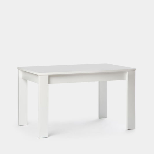 Mesa de comedor rectangular 140 lacada en color blanco Aris -  Klast