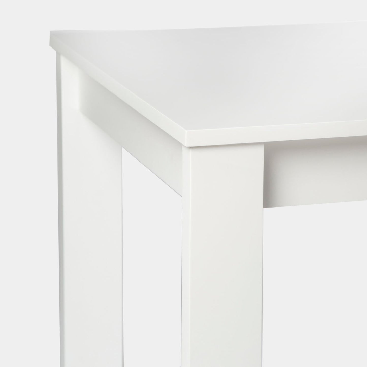 Mesa de comedor rectangular 140 lacada en color blanco Aris -  Klast