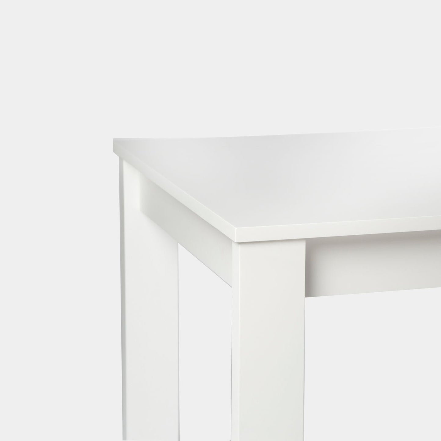 Mesa de comedor rectangular 140 lacada en color blanco Aris -  Klast