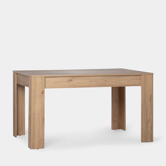 Mesa de comedor rectangular extensible 140/200 en madera color natural Selin -  Klast