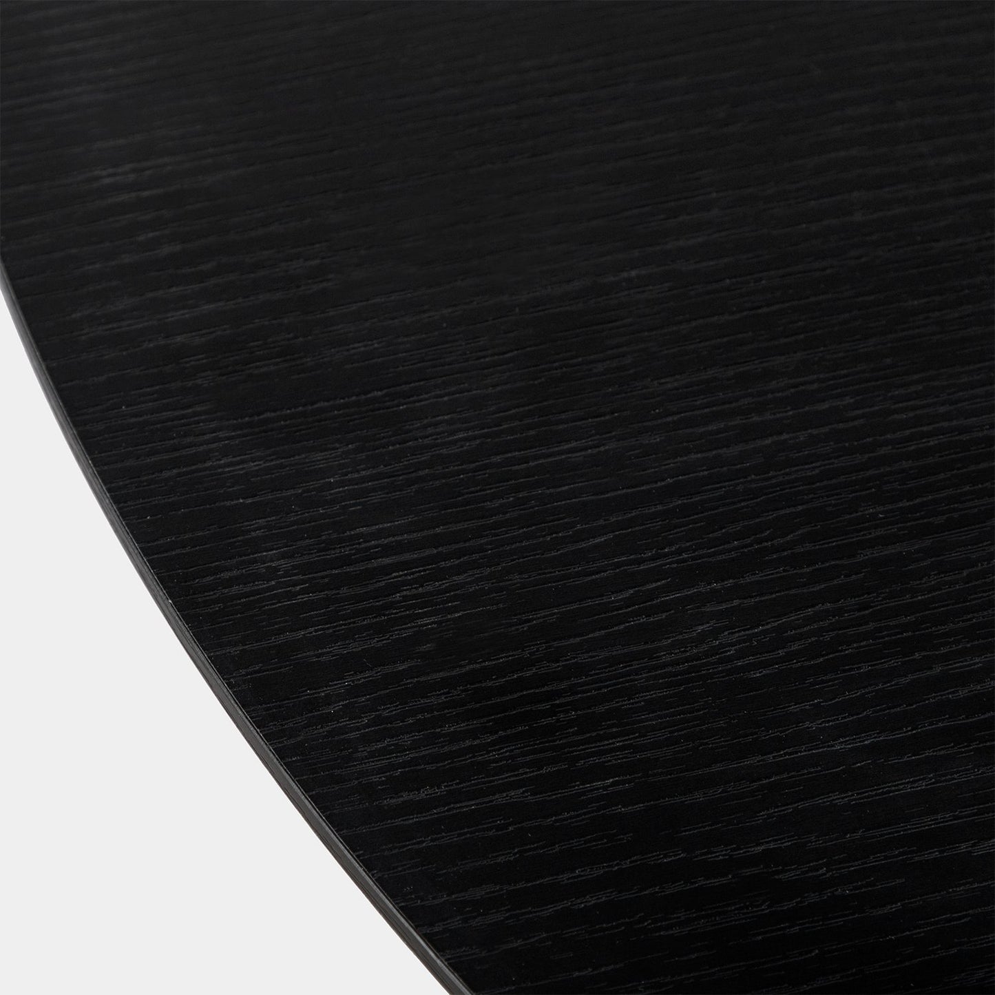 Mesa de comedor redonda Ø120 en madera color negro Olivier -  Klast