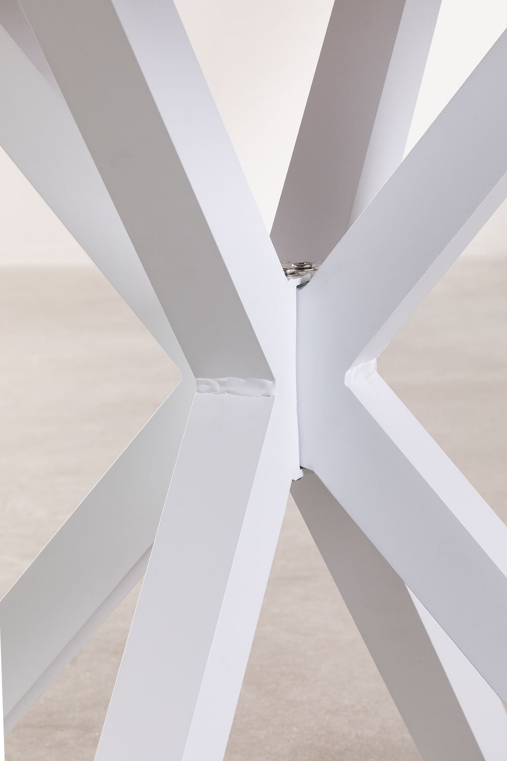 Mesa de Jardín Cuadrada en Madera y Aluminio (90x90 cm) Archer Blanco -  SKLUM