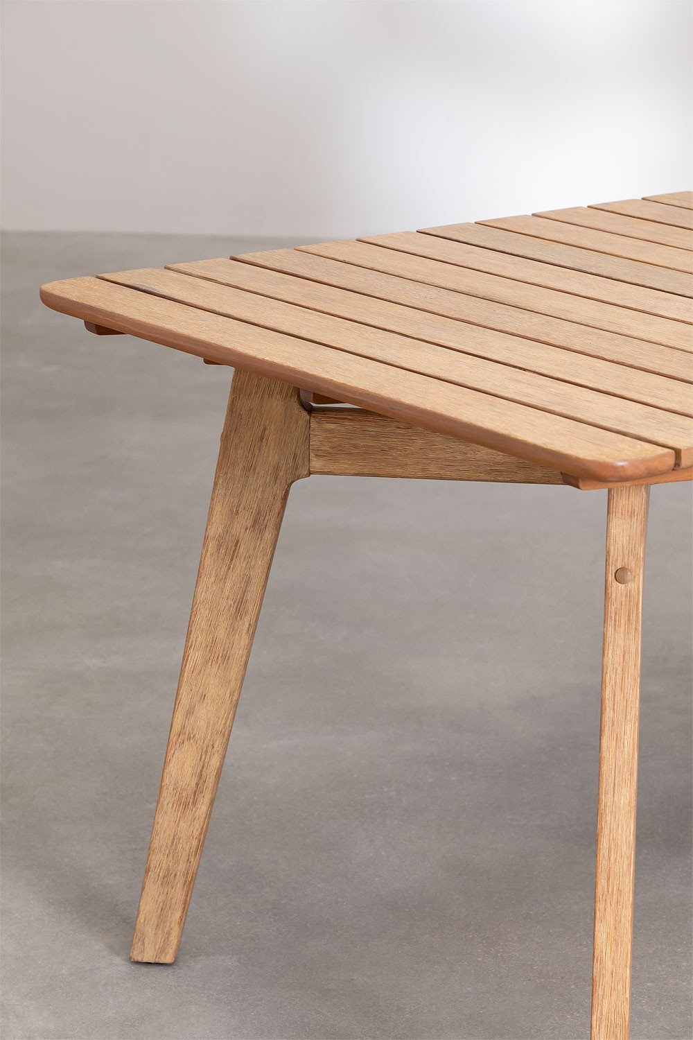 Mesa de Jardín Rectangular en Madera (180x90 cm) Naele Madera Natural -  SKLUM