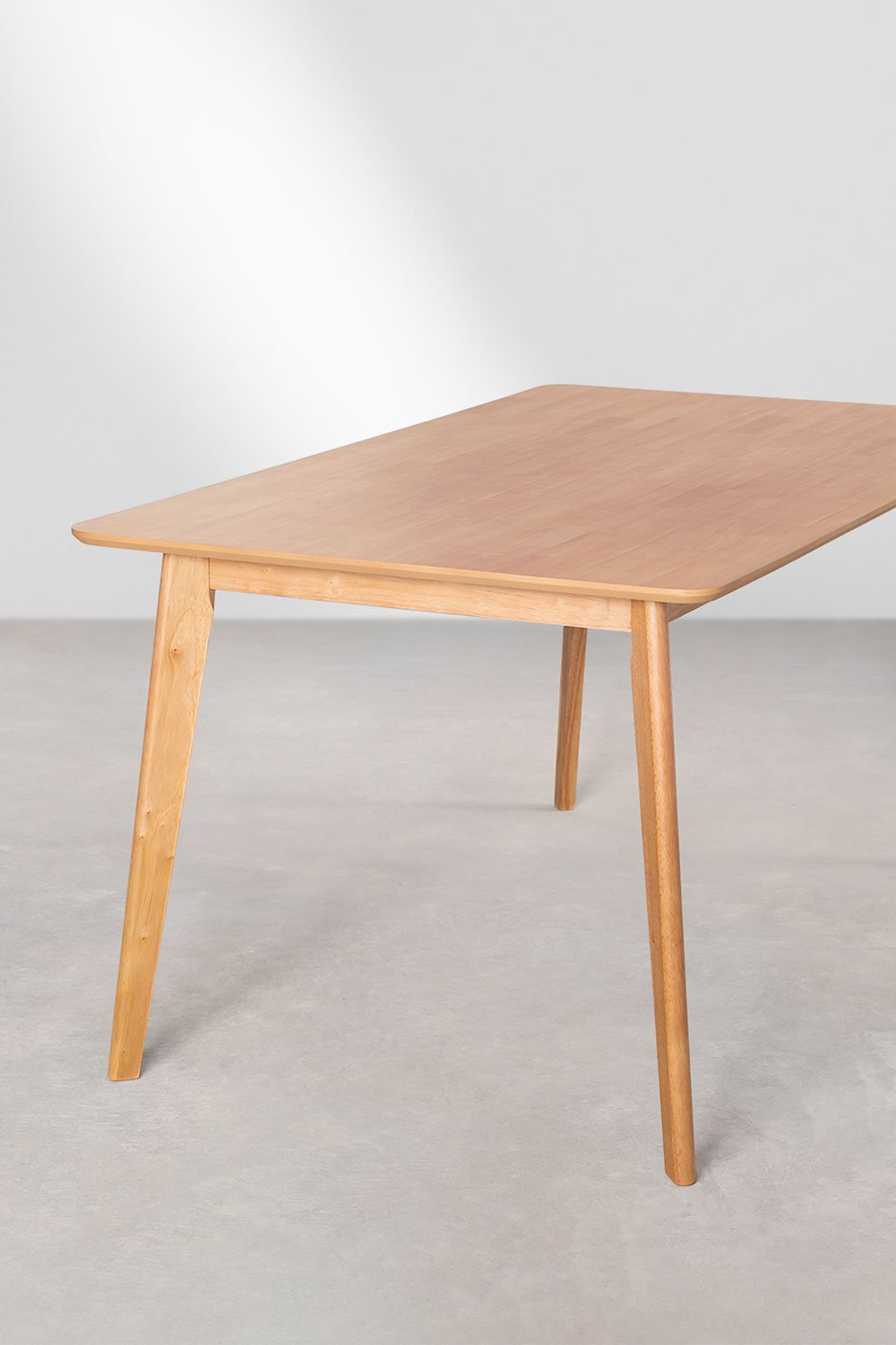 Mesa de Comedor Rectangular en Madera (150x90 cm) Kerhen Madera Natural -  SKLUM