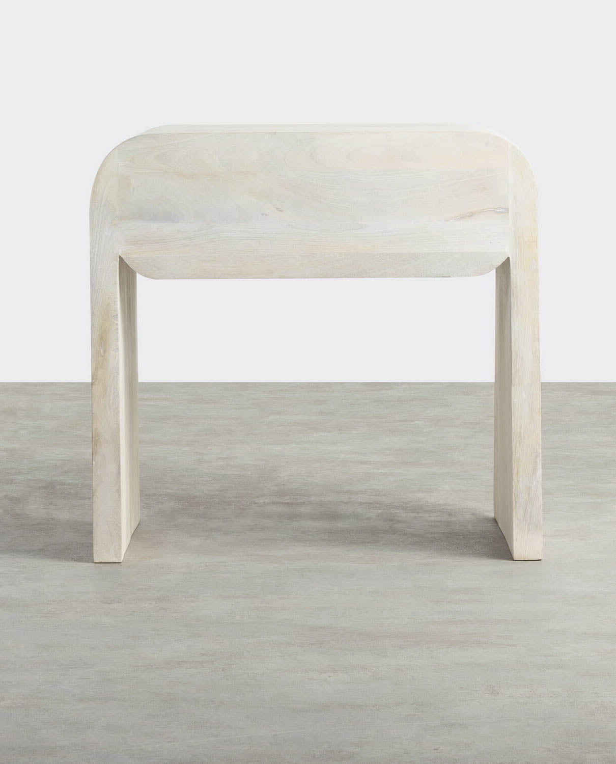 Mesa Auxiliar con Cajón de Madera de Mango (61x45,5 cm) Vanile Mango Blanco - The Masie