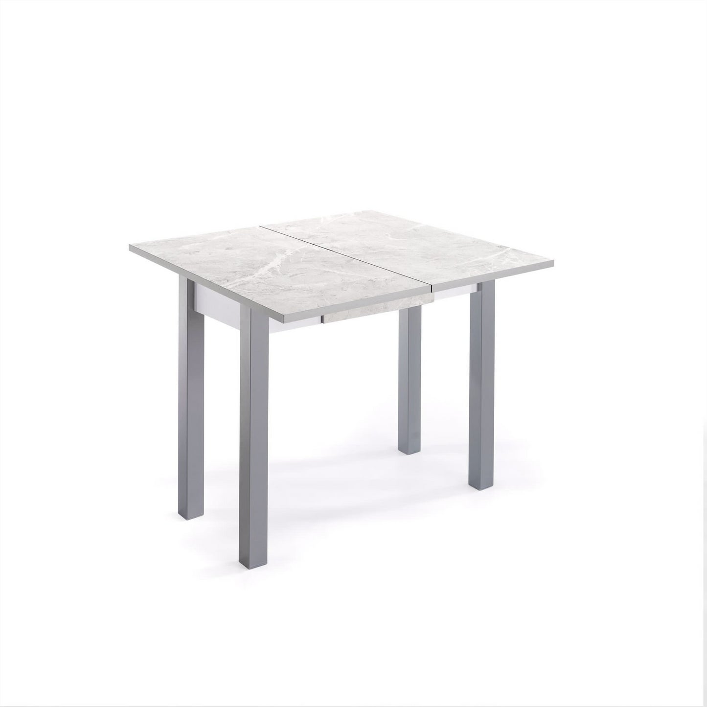 MESA DE COCINA - MODELO MODUO - MATERIAL MDF/MARBLE - MEDIDAS 80 X 40/80 X 76 CM - Momma Home